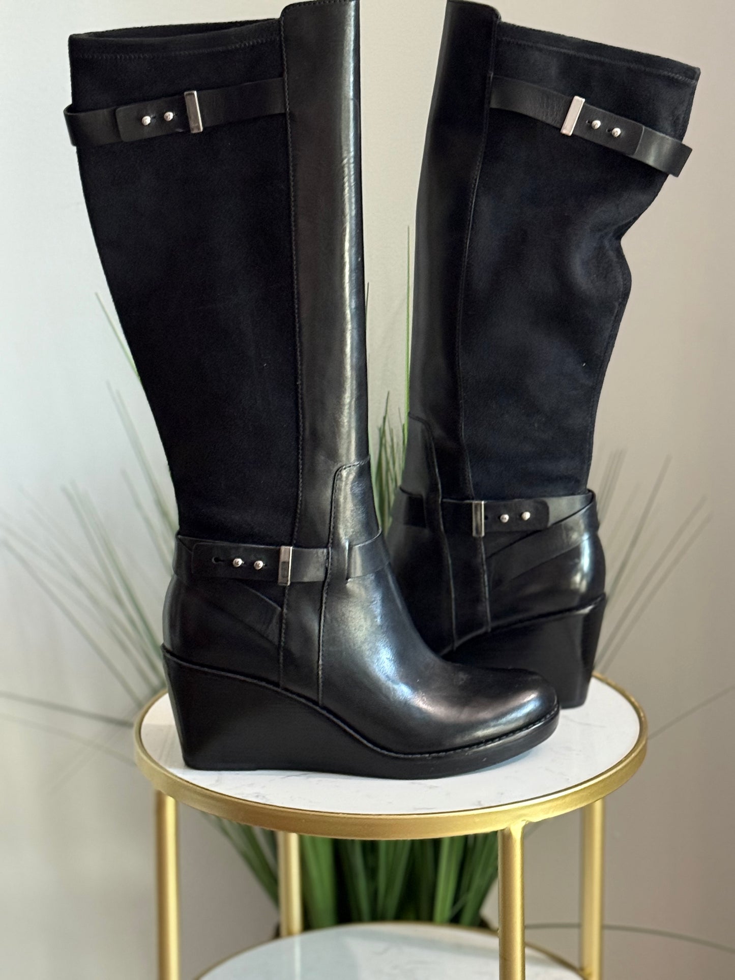 #214 CH Wedge Riding Boots