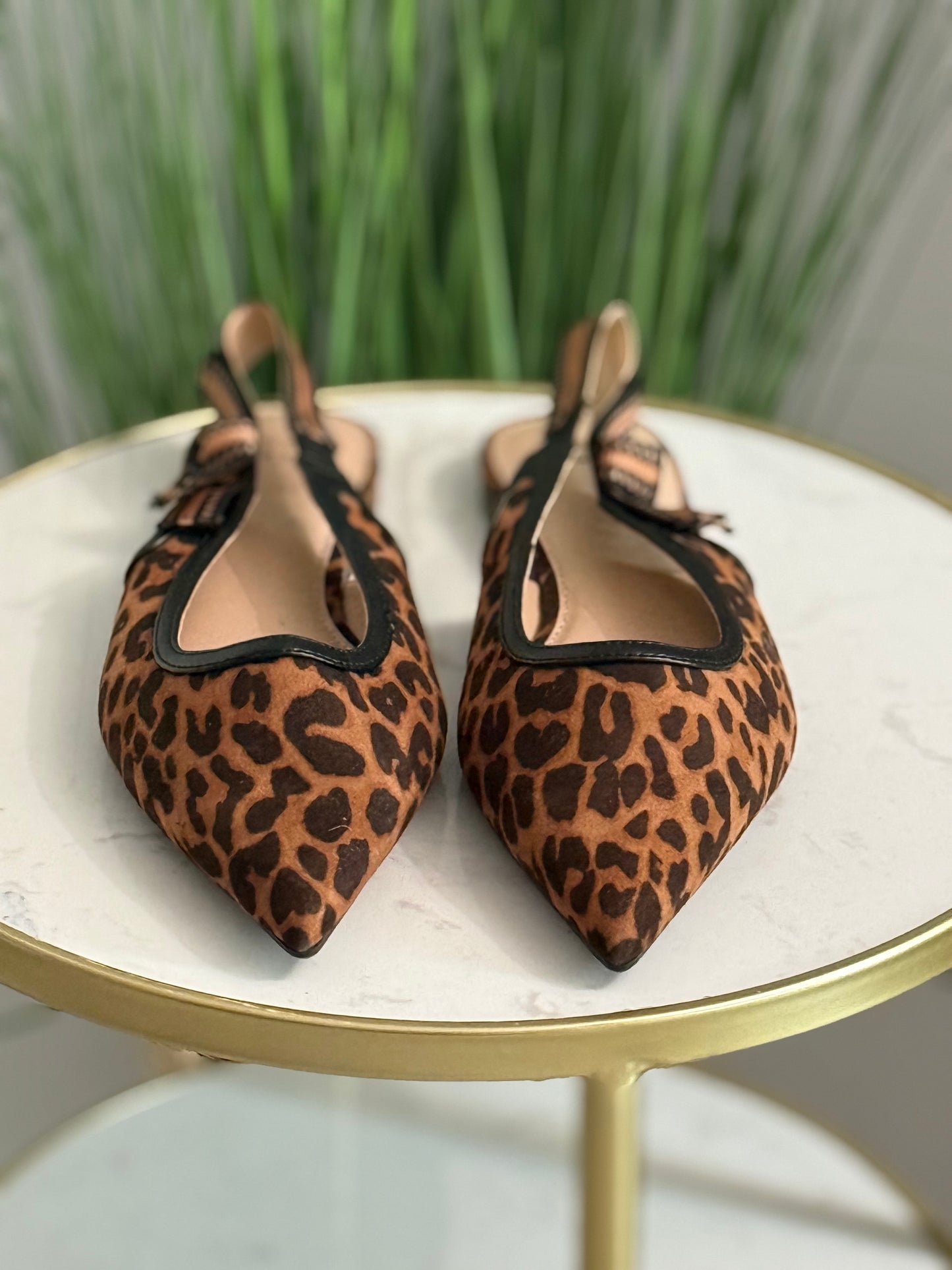 #249 Leopard Slingback Flat