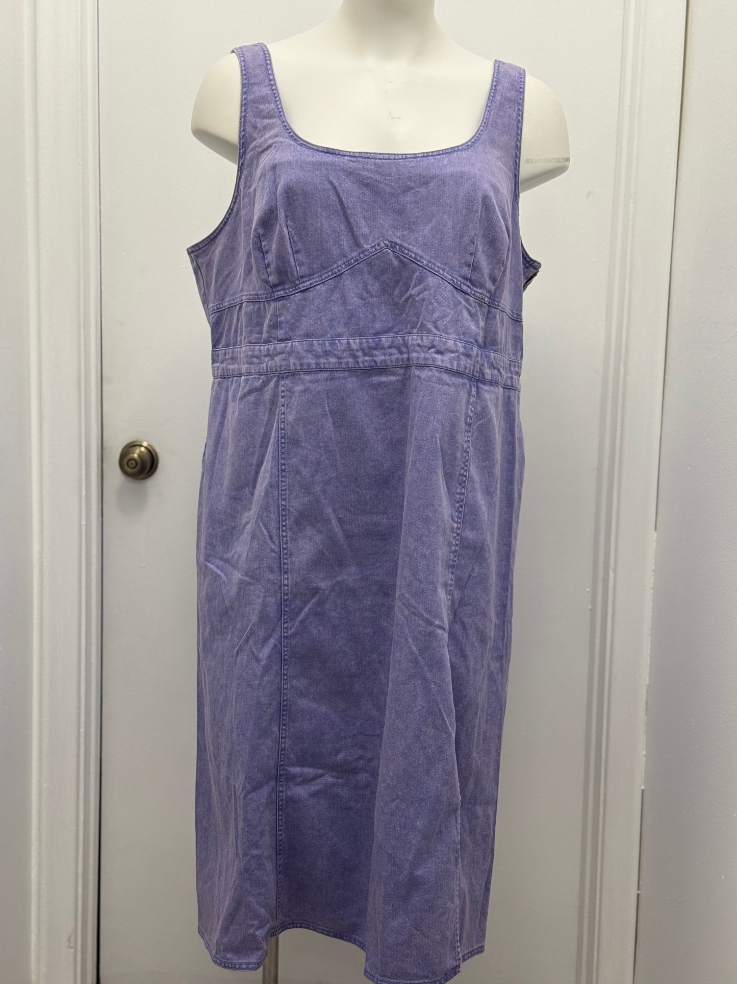 #127 Denim Overall Dress