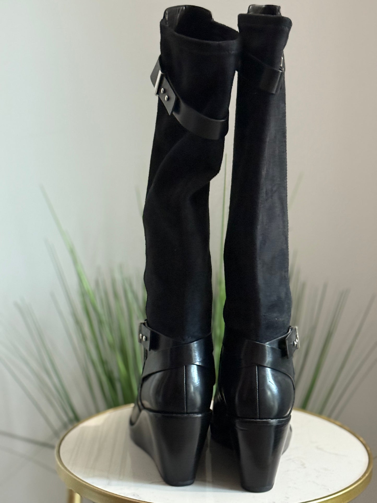 #214 CH Wedge Riding Boots