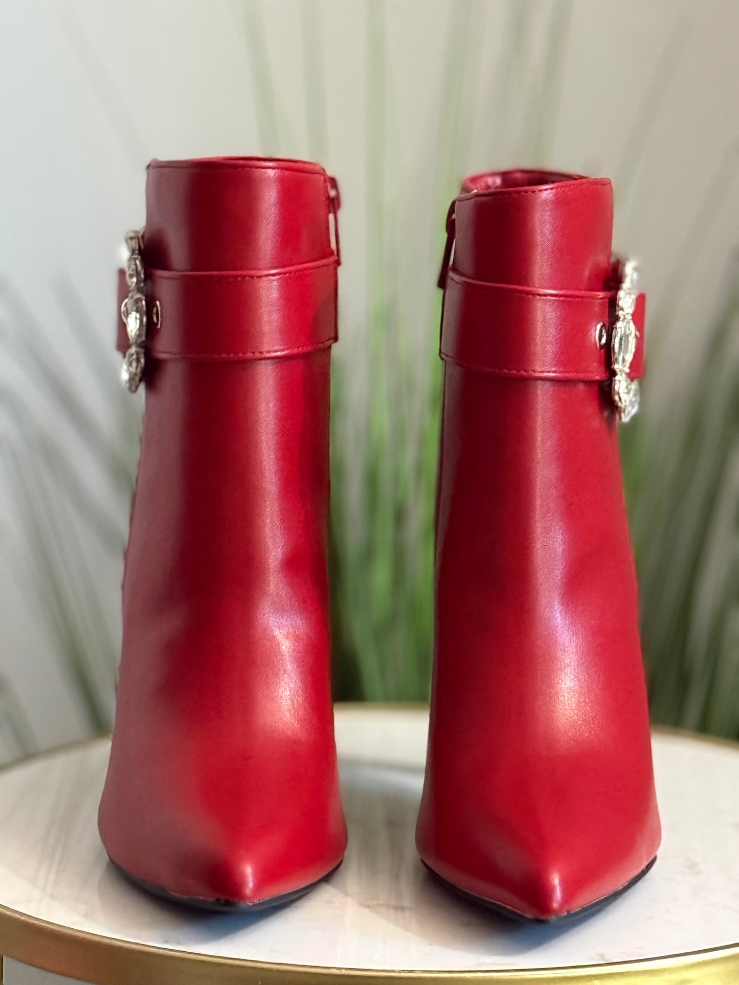 #329 Lady in Red Boots