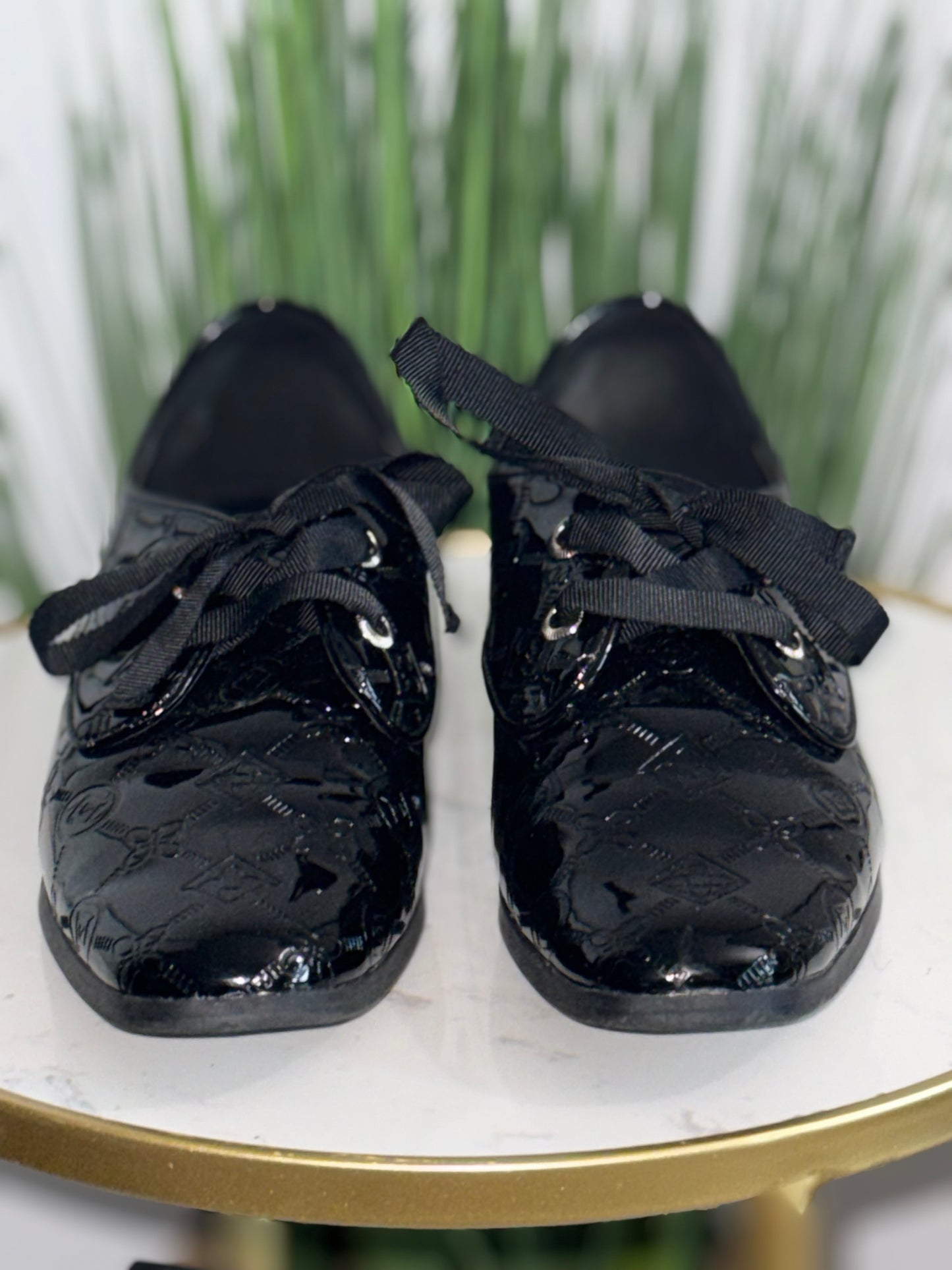 #147 Alda Embossed Patent Loafer