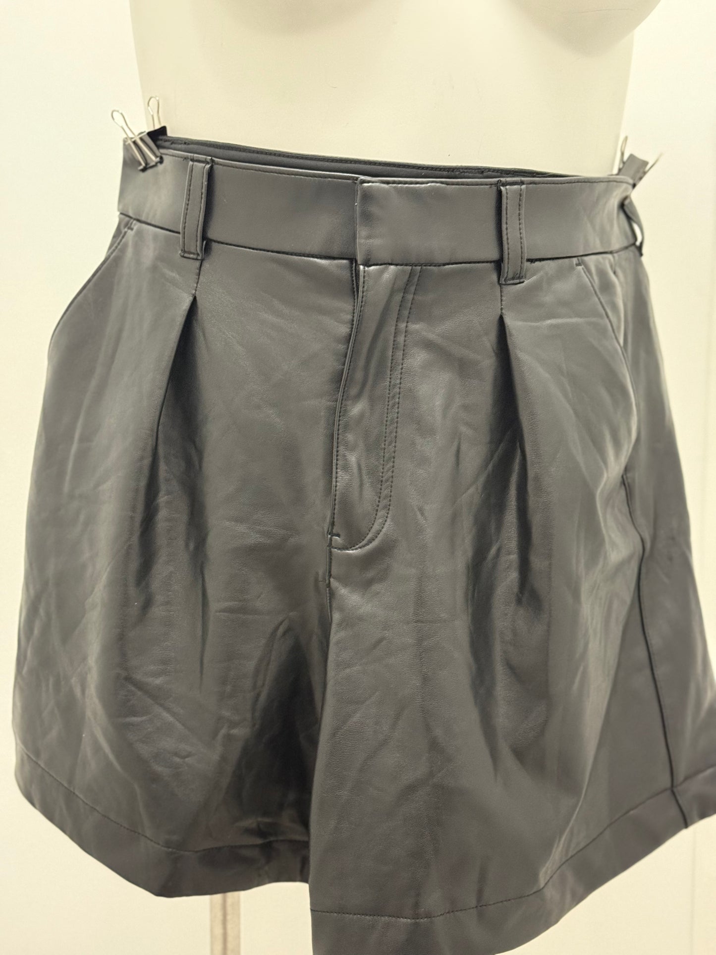 #71 Faux Leather Shorts