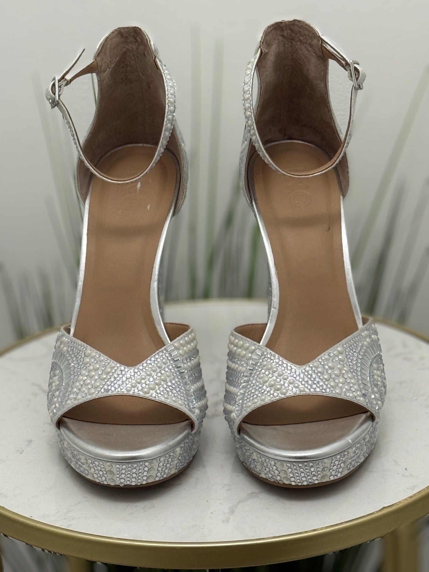 #218 Pearl Bling Heels