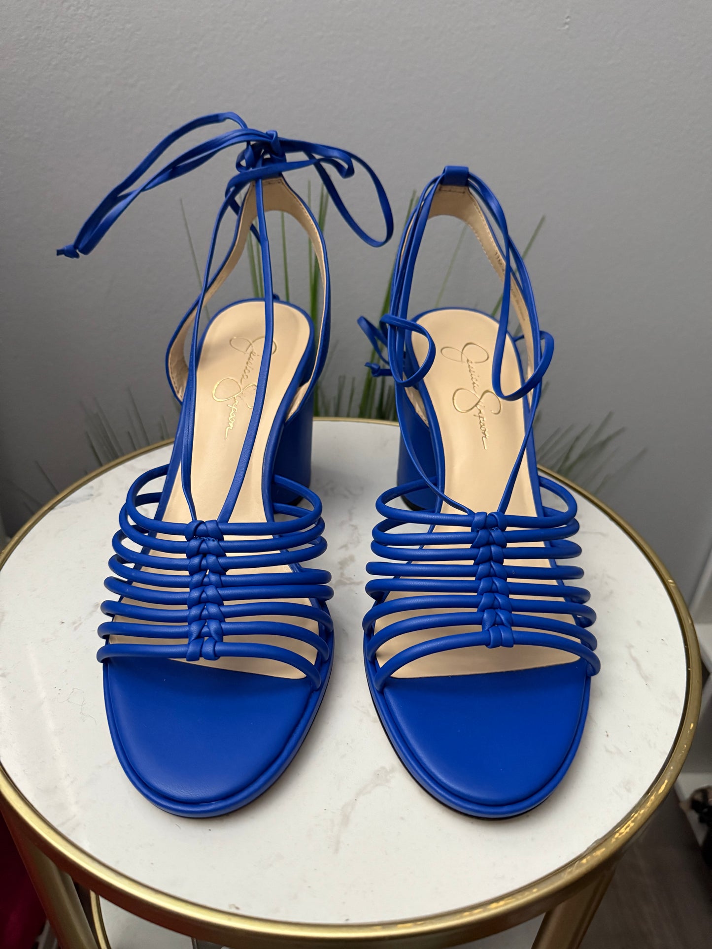 #28 Blue Strappy Heels