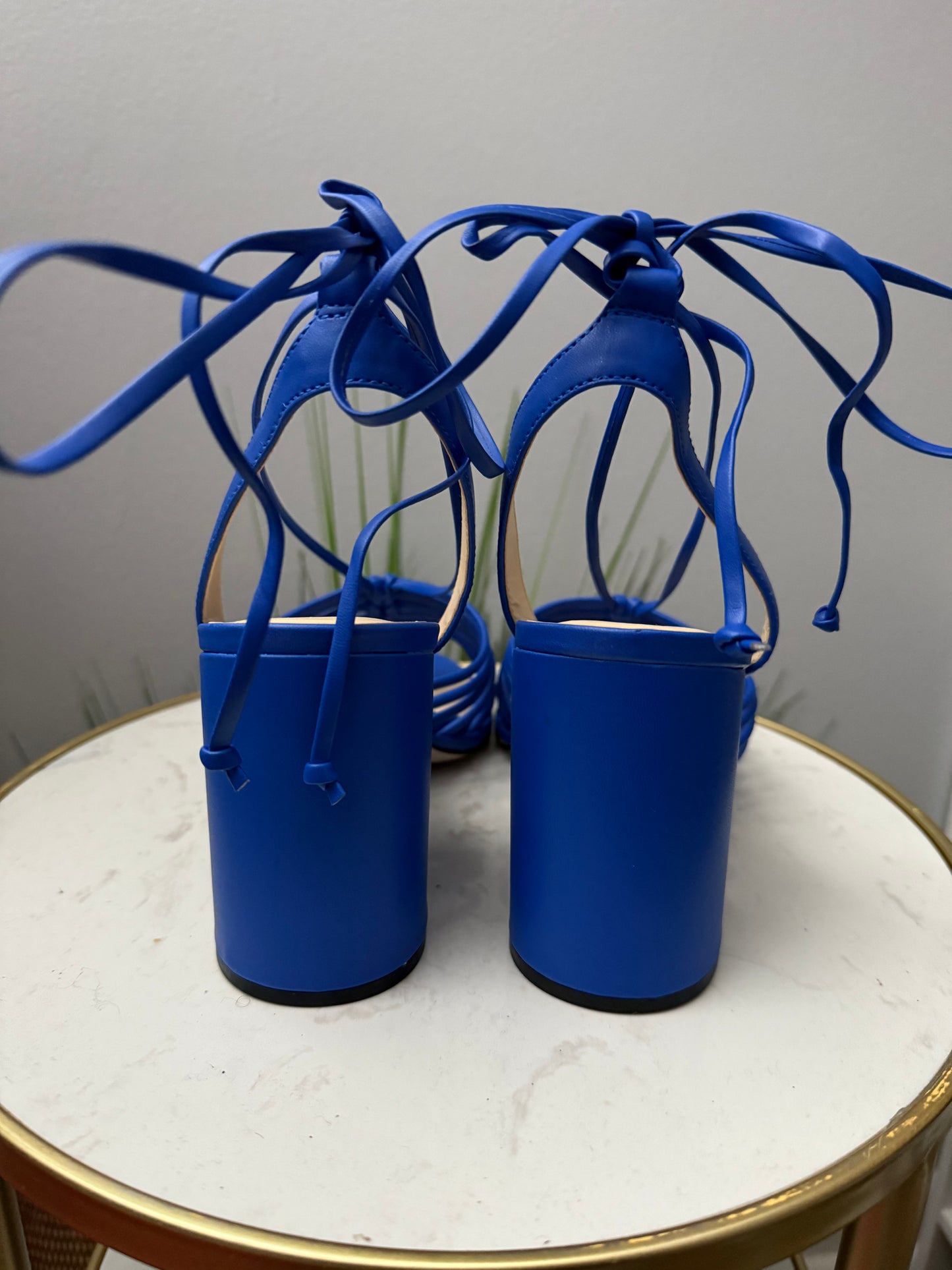 #28 Blue Strappy Heels
