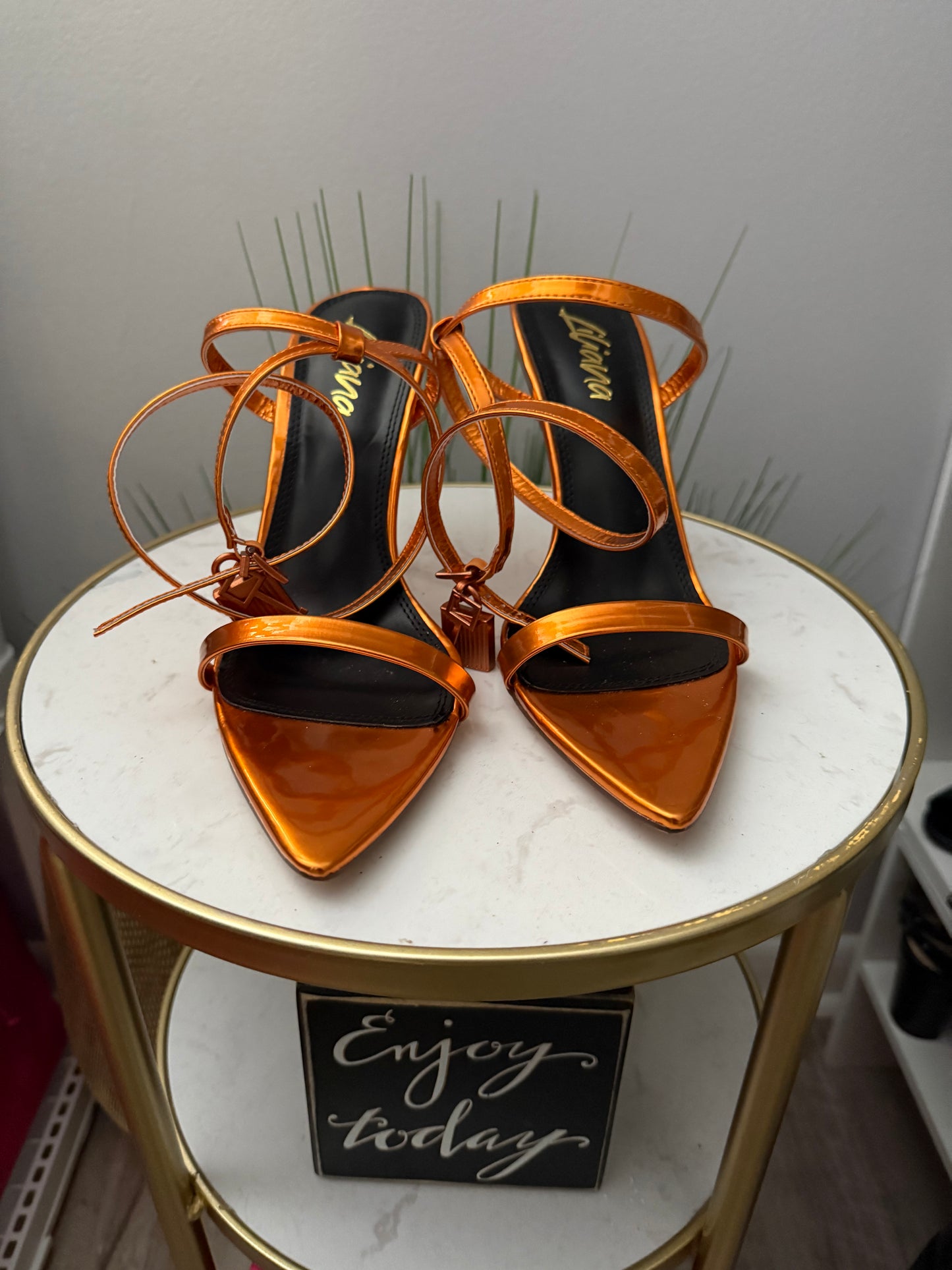 #143 Lock & Key Strappy Heels