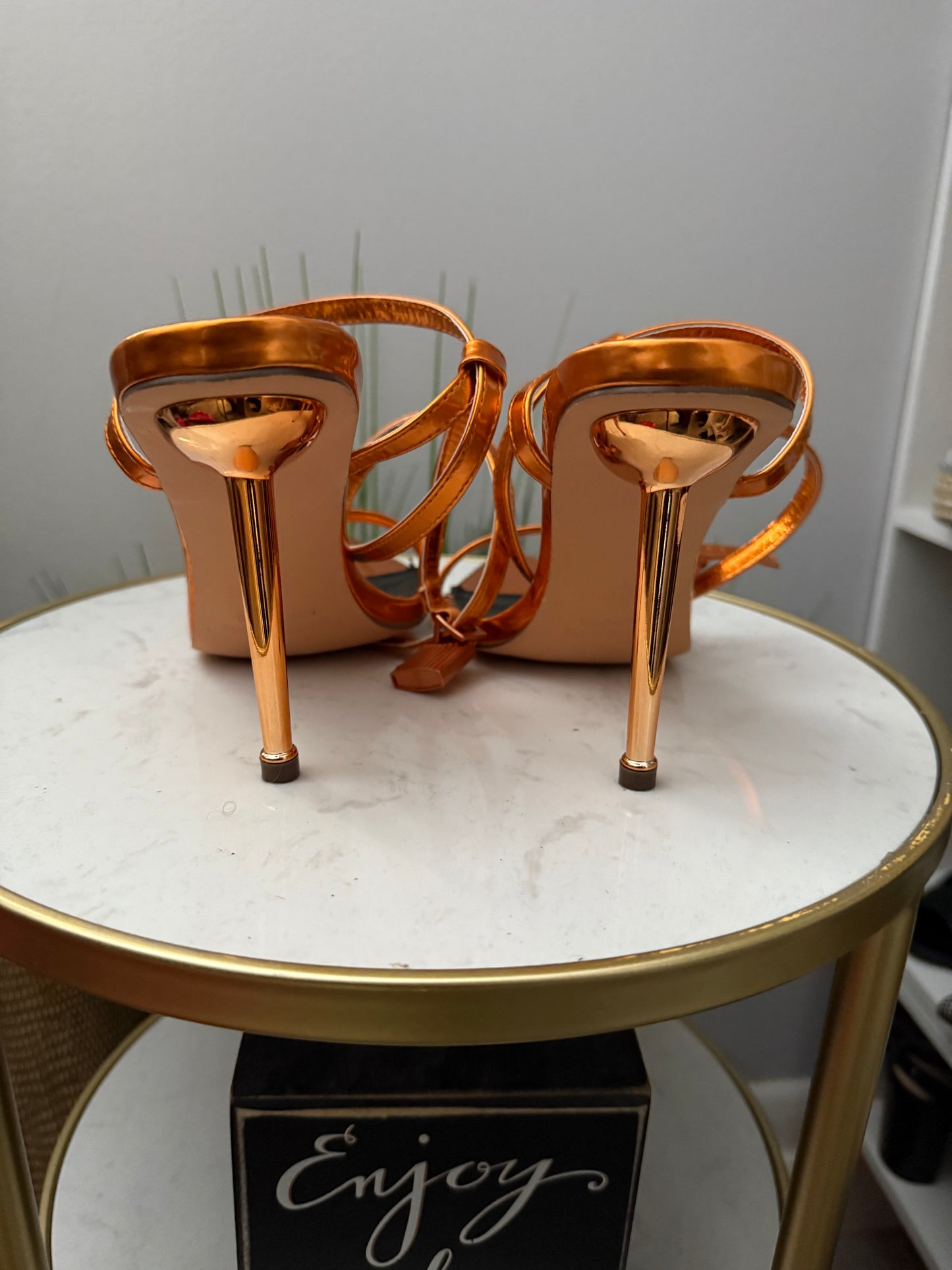 #143 Lock & Key Strappy Heels