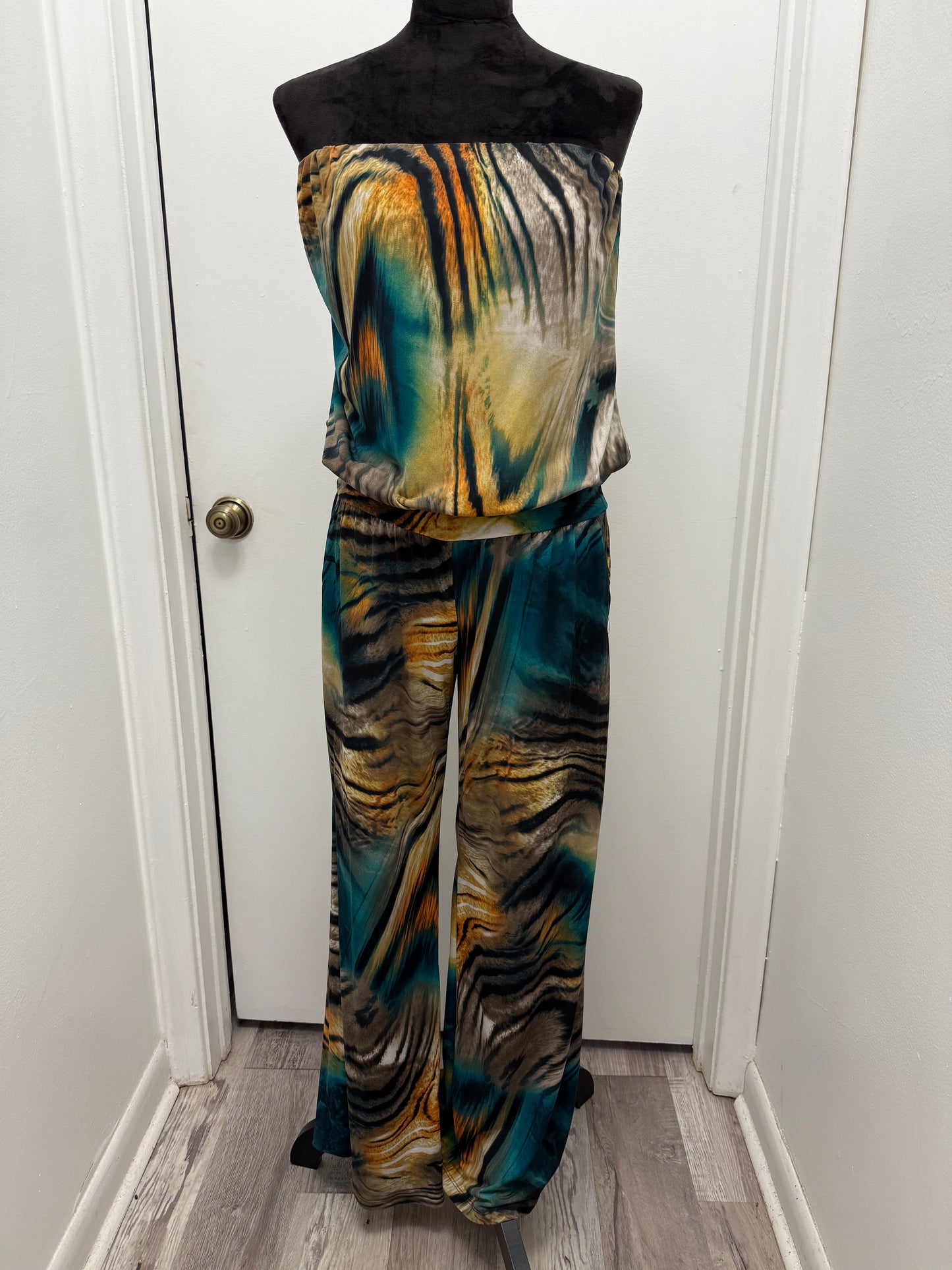 #216 Tiger Stripe Jumpsuit