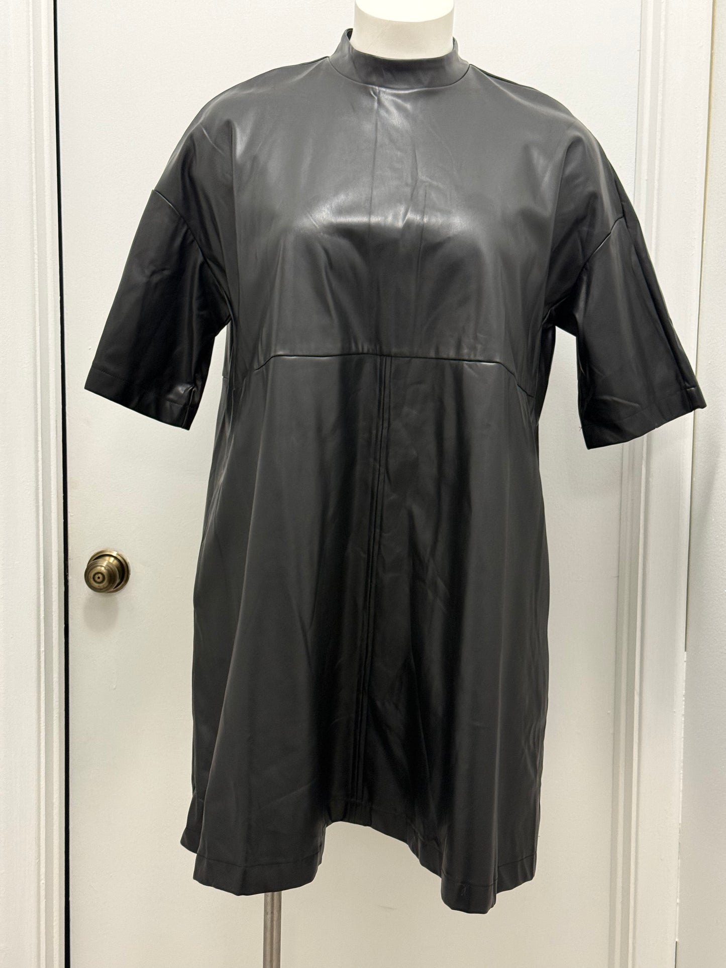 #99 Faux Leather Dress