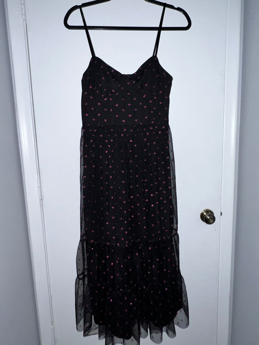 #203 Pink Lips Mesh Dress