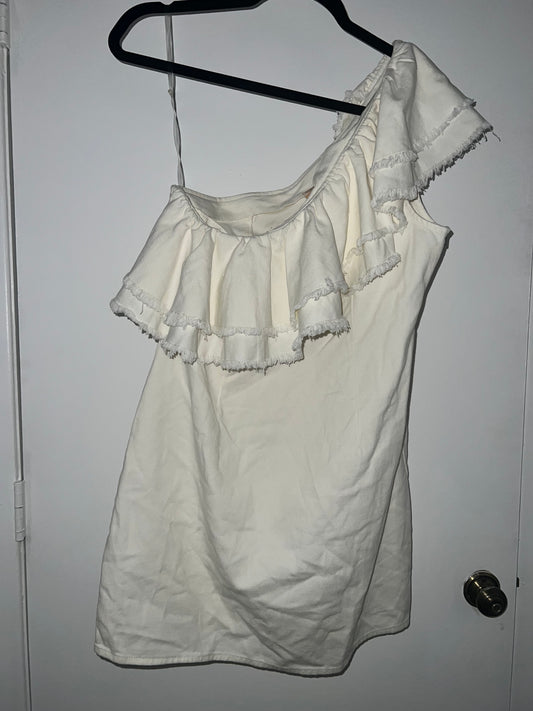 #133 One Shoulder Ruffle Dress