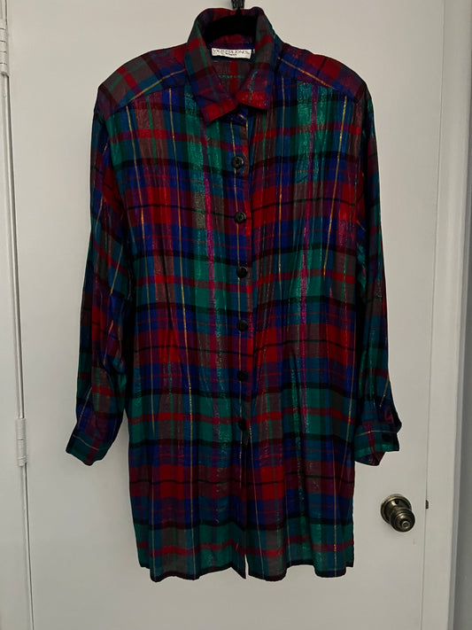 Vintage Plaid Button up