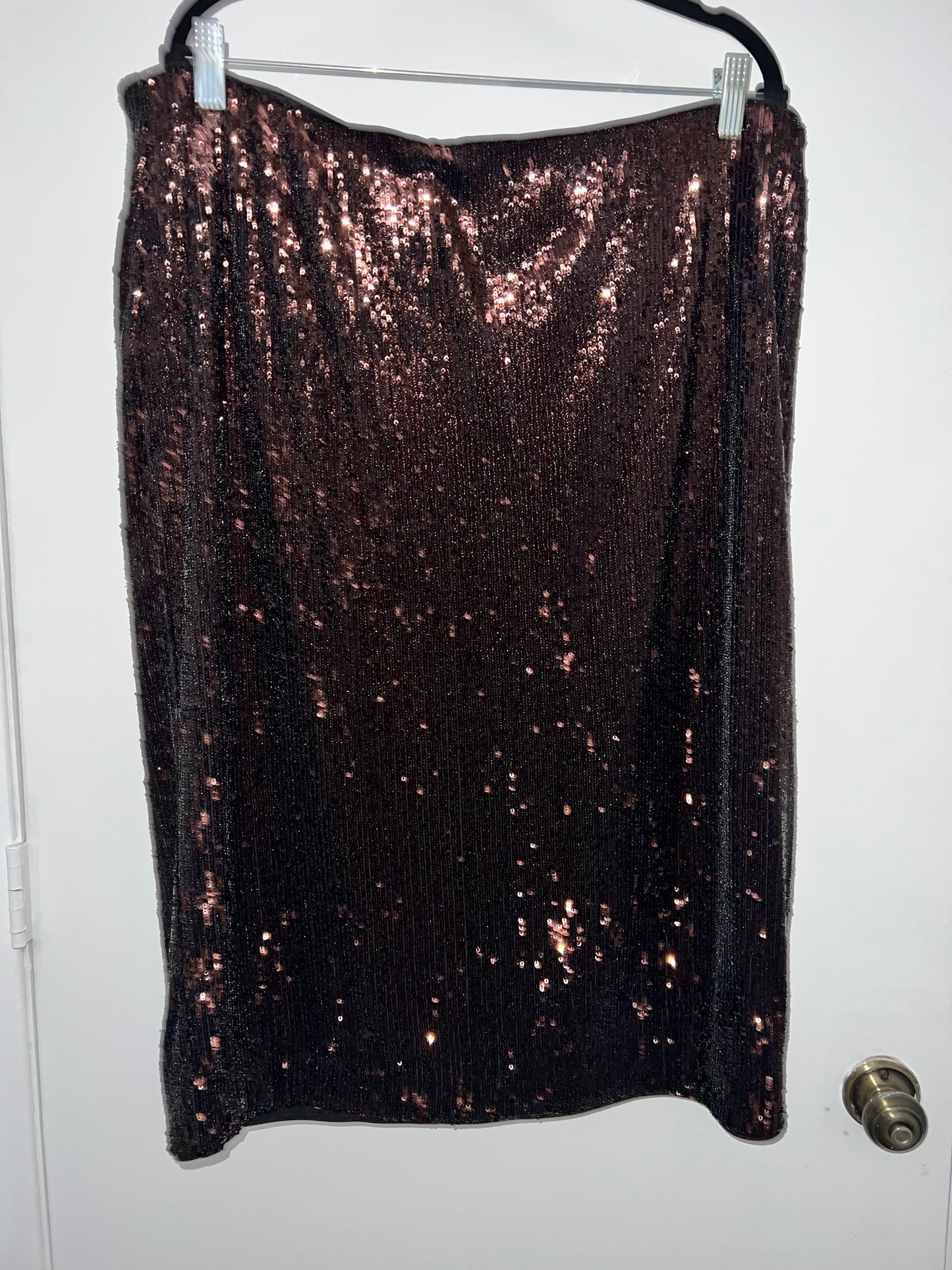 Chocolate Sequin Skirt #200
