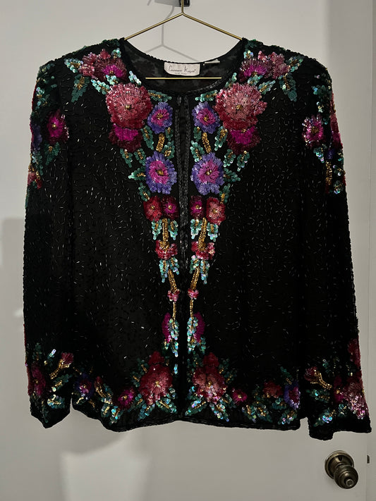 Floral Sequin Jacket #259