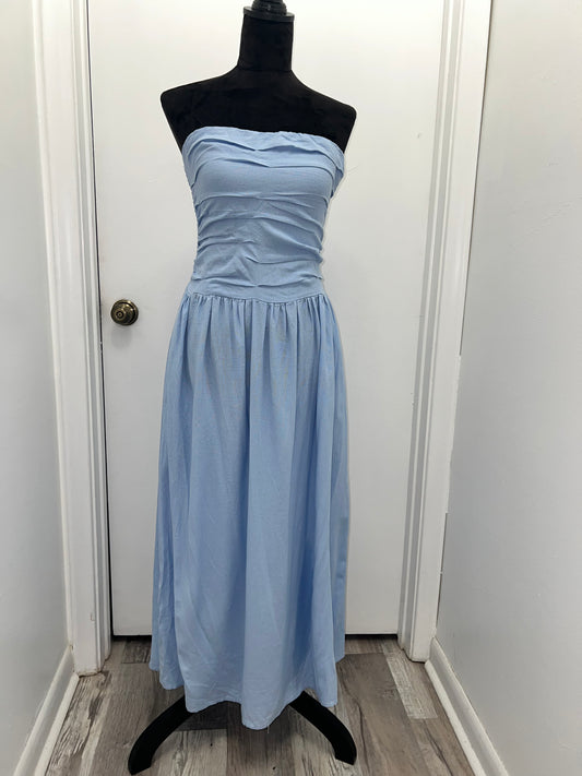 #130 Strapless Draped Dress