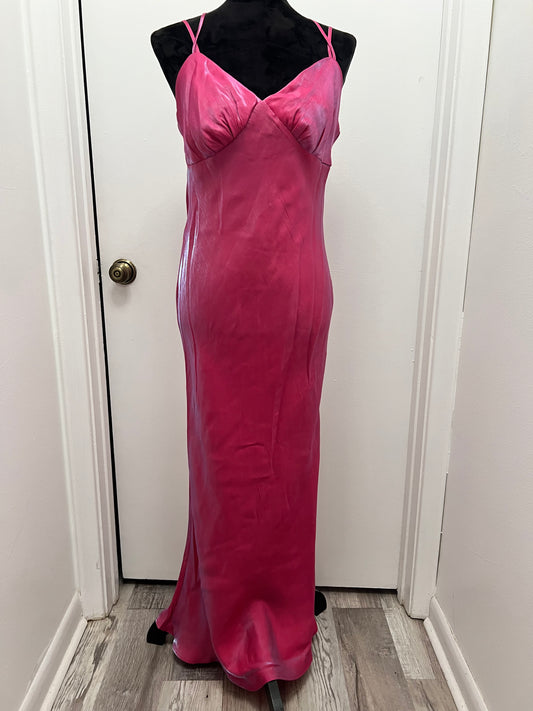 #140 Satin Strappy Slip Dress