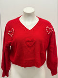 #198 Heart & Pearl Sweater