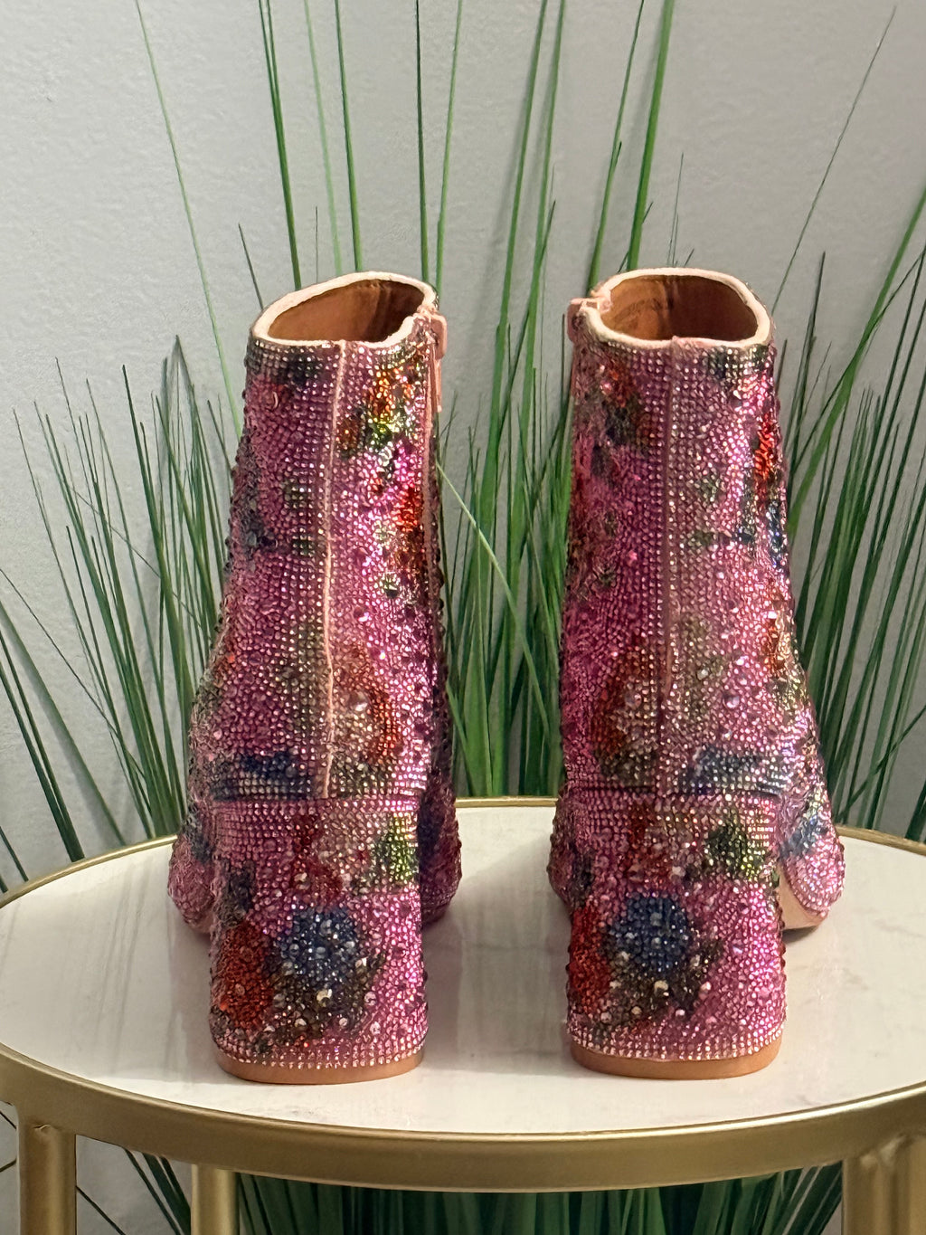 KETSBY Rhinestone Ankle Booties #230