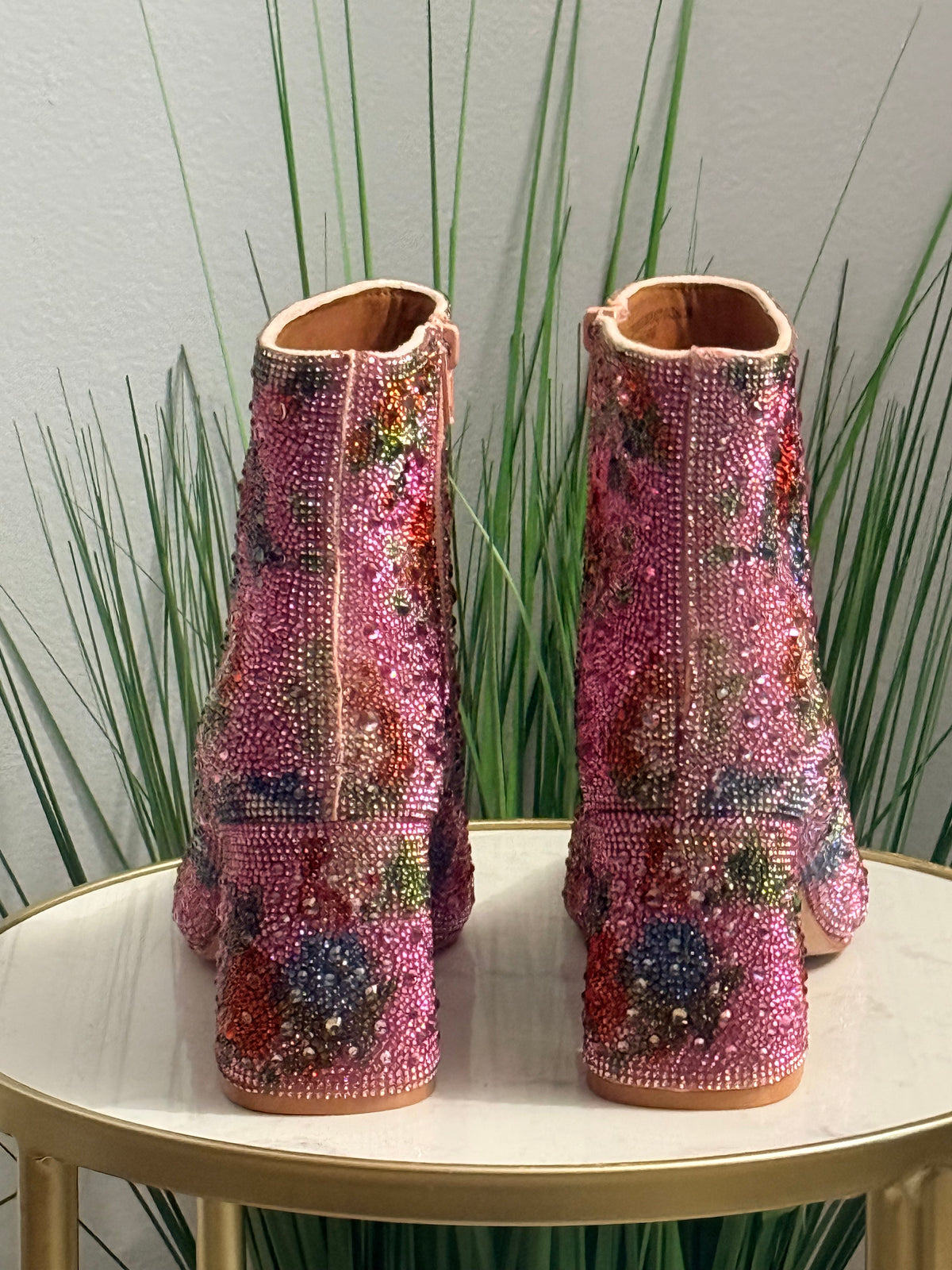 KETSBY Rhinestone Ankle Booties #230