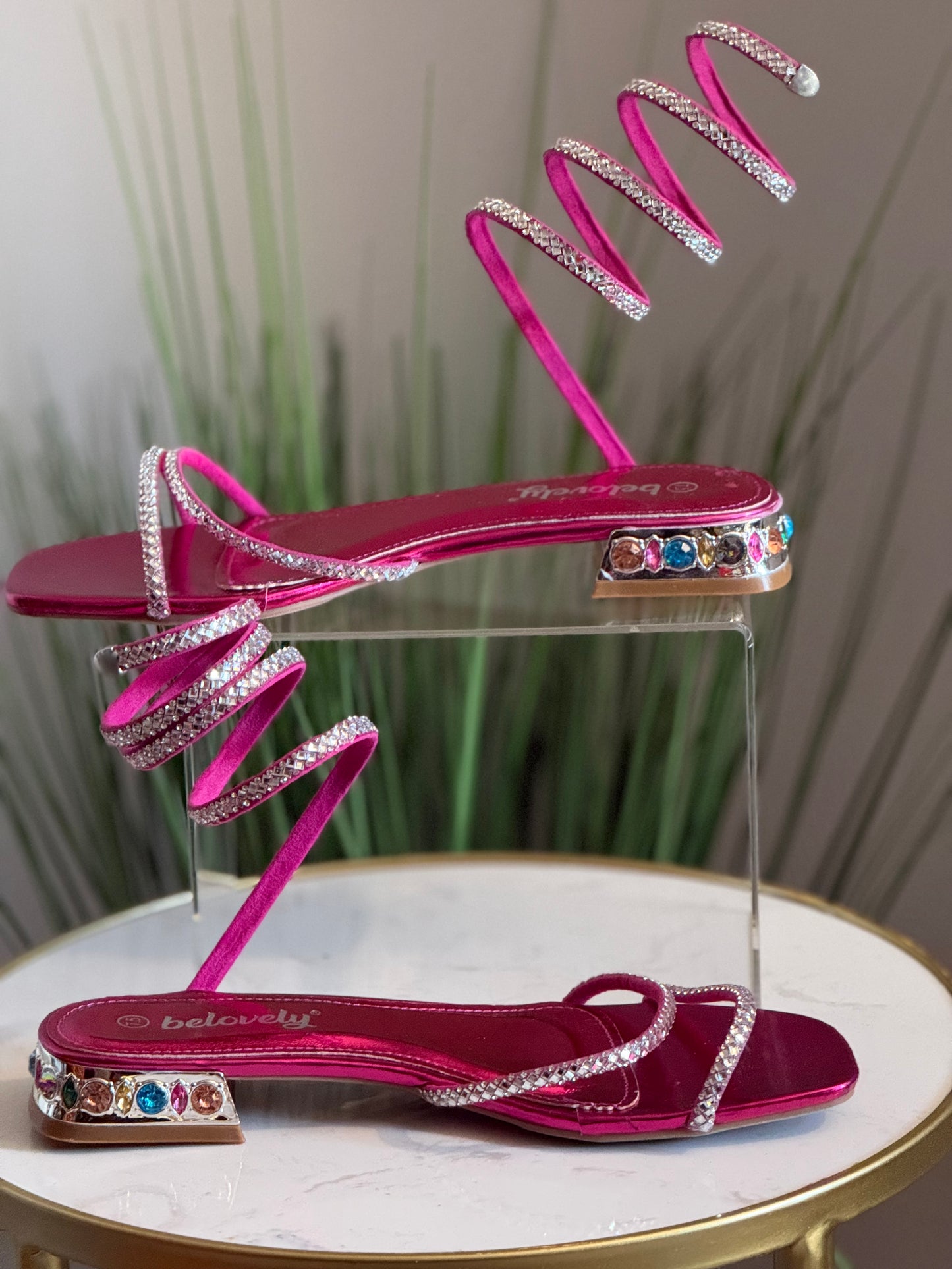 #211 Wrap Sandals Pink