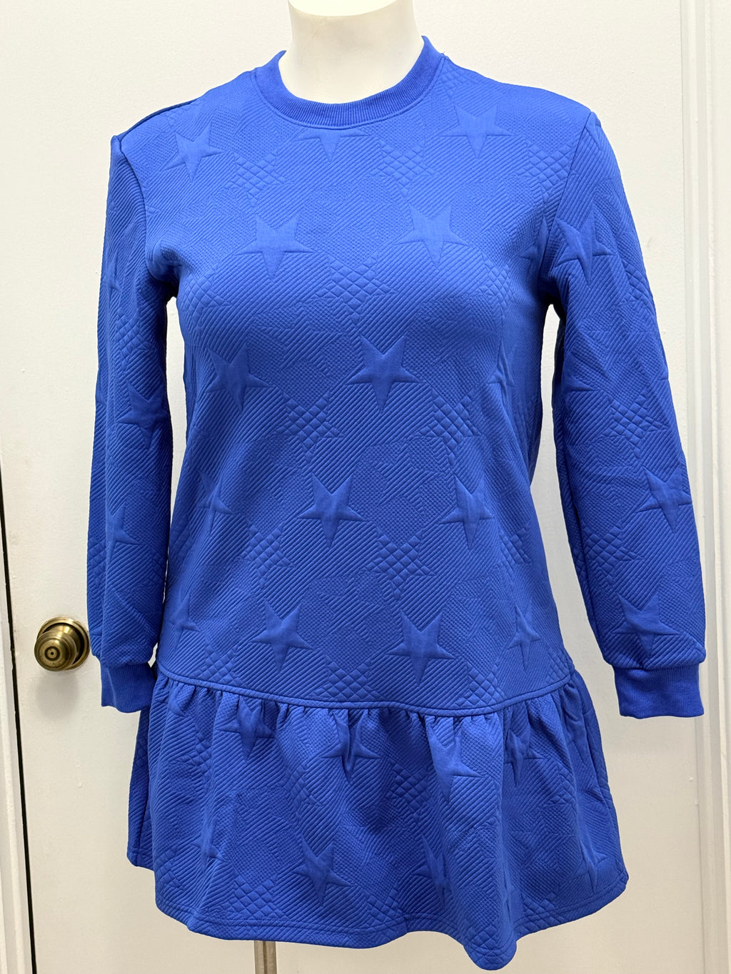 Star Textured Sweater Dress (M) #100
