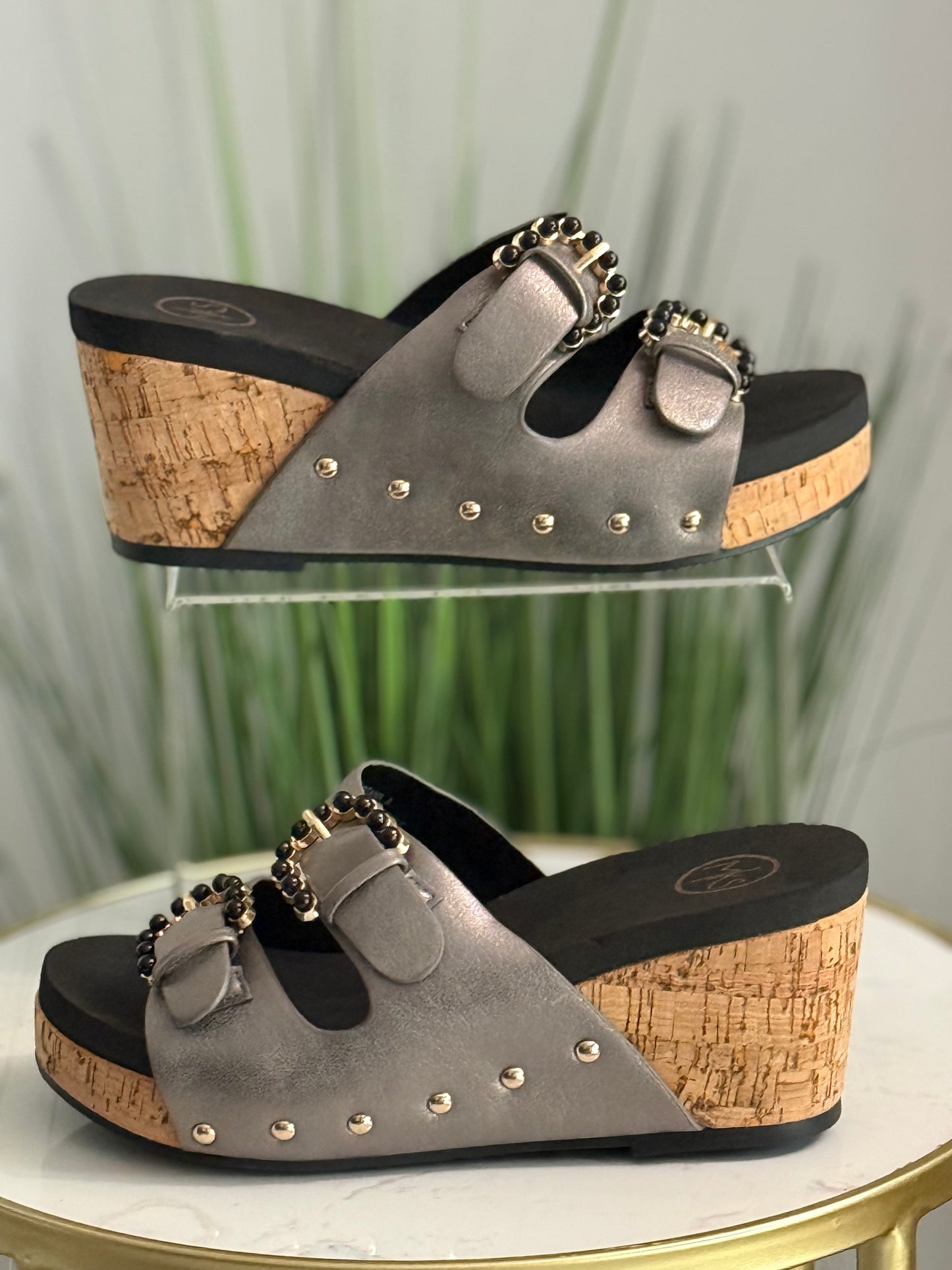 #271 Double Buckle Wedge