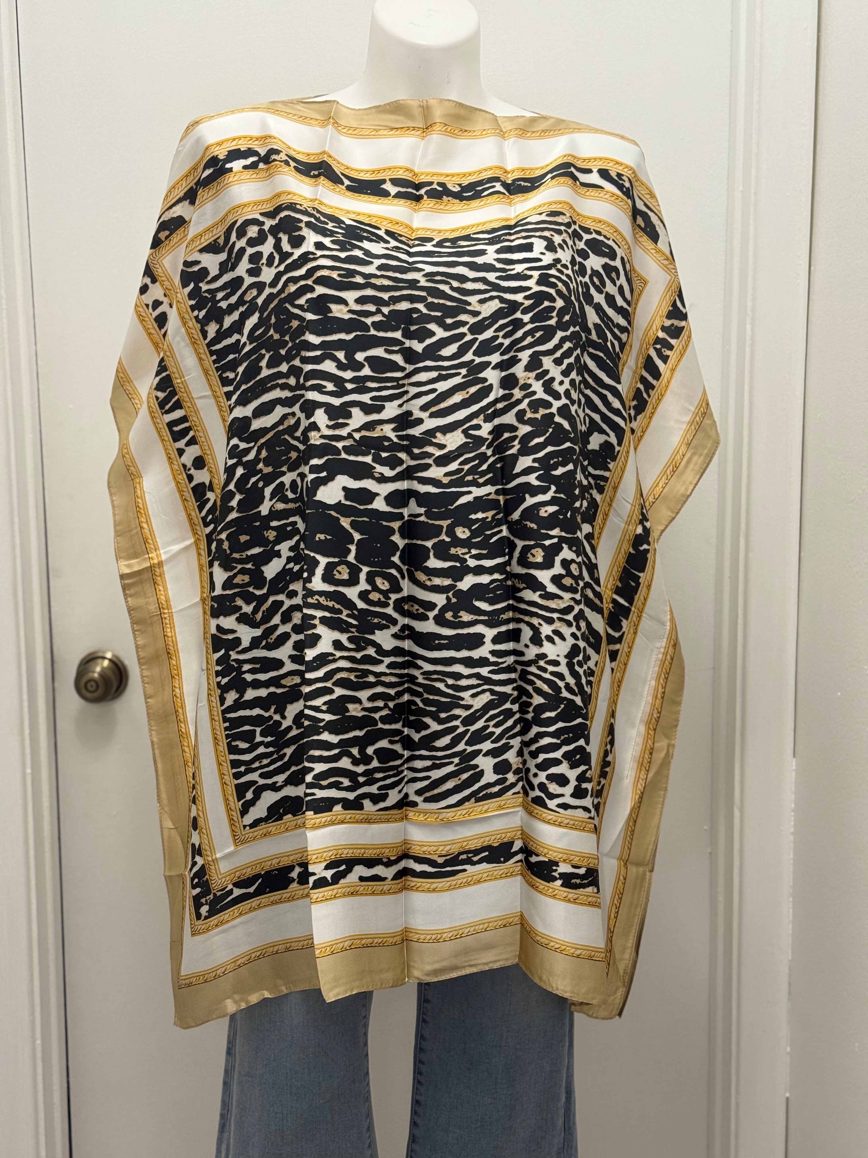 #13-8 Satin Kaftan Tunic Top/Dress