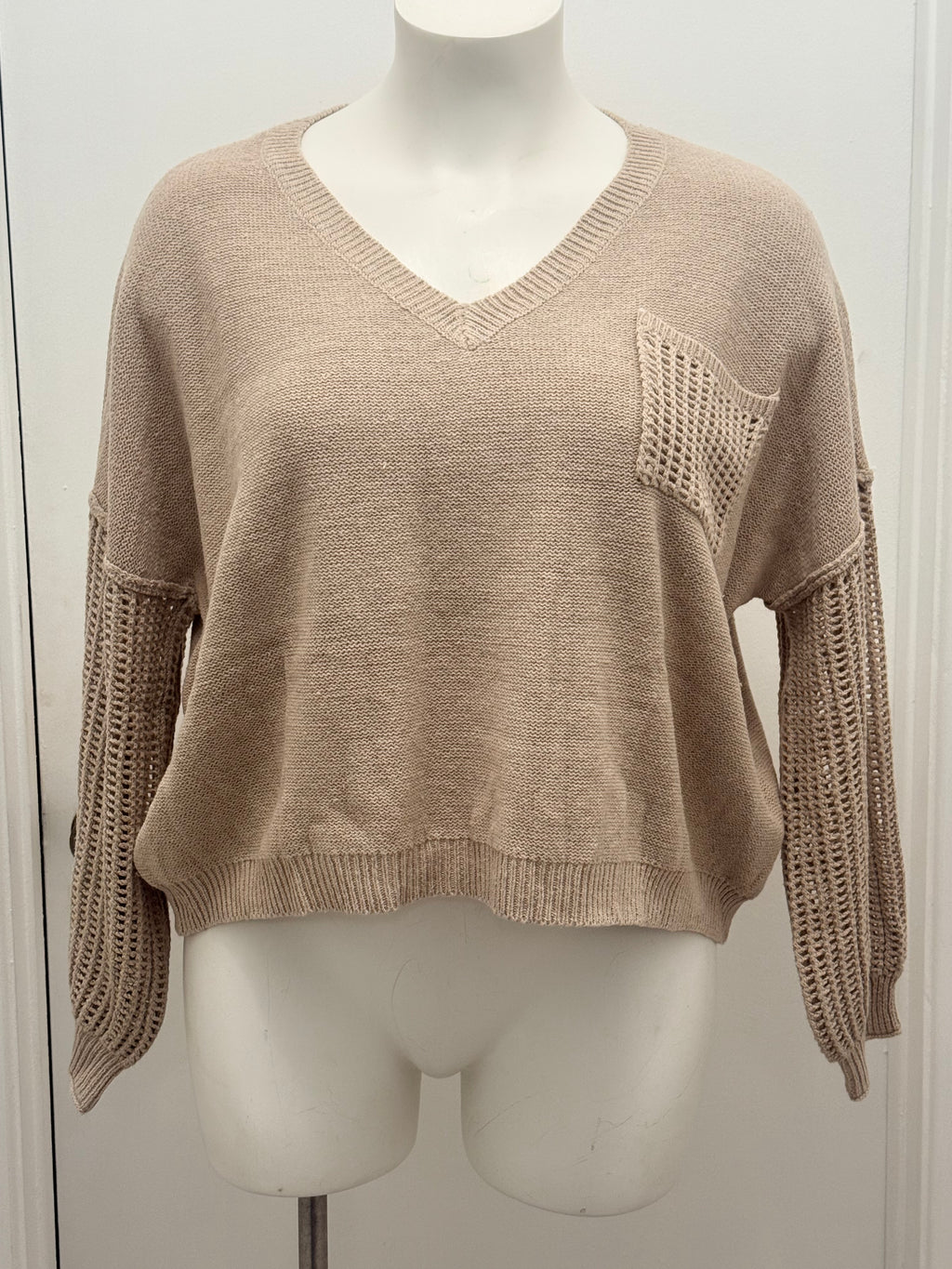 Crochet Sleeve Sweater #192 (1x)