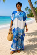 #6J Kaftan Dress with matching scarf (not pictured)
