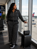 Black/White Polka Dot Tracksuit