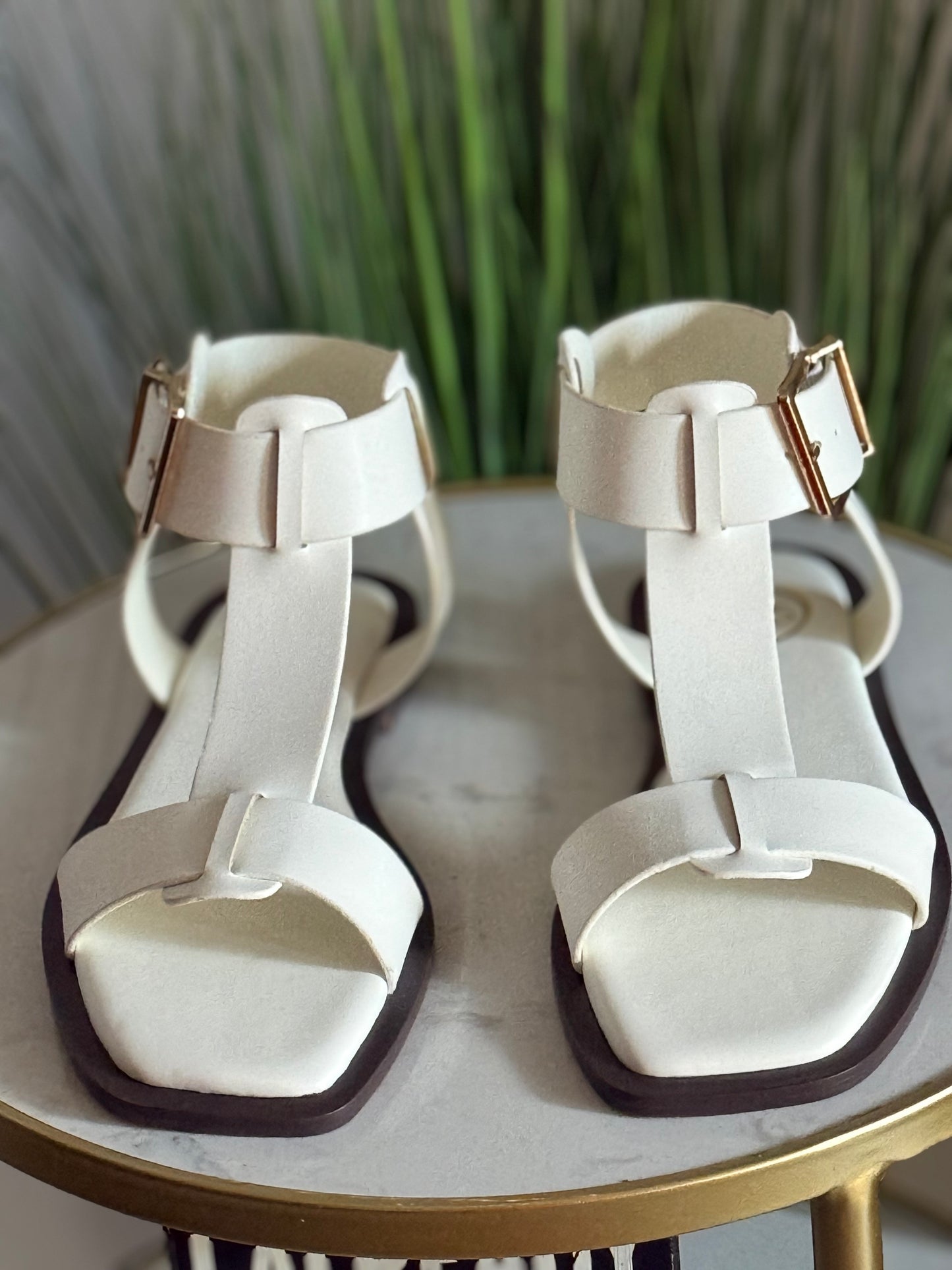 #223 Gladiator Sandal (white)