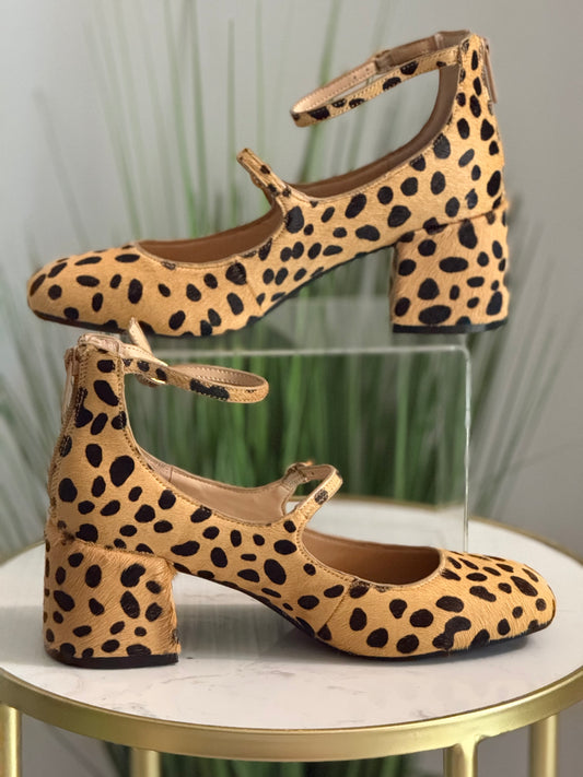 #212 Cheetah MaryJane Heels