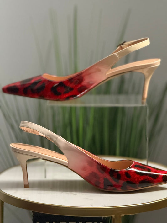 #245 Leopard Slingback Heel