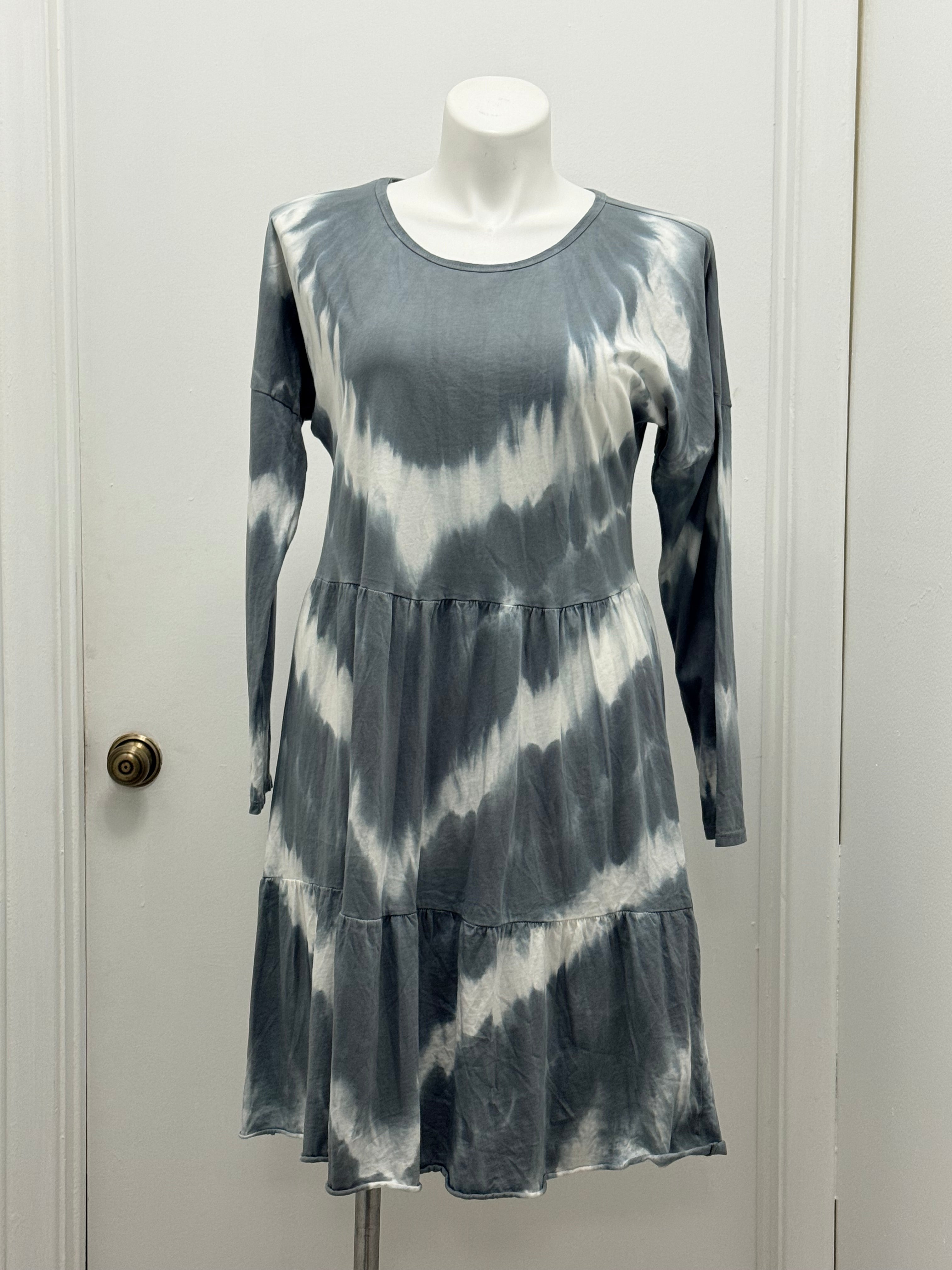 #118 Boho Tie-Dye Babydoll Dress