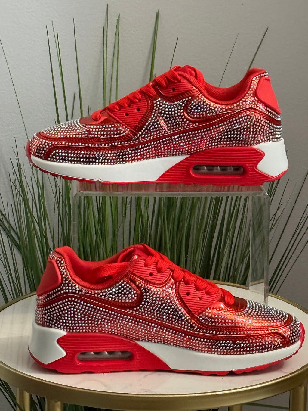 Queen Cherry Rhinestone Sneakers