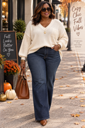 Crochet Sleeve Sweater # 188 (1x)