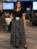 #11 Black & Gray Leopard Print Maxi Dress