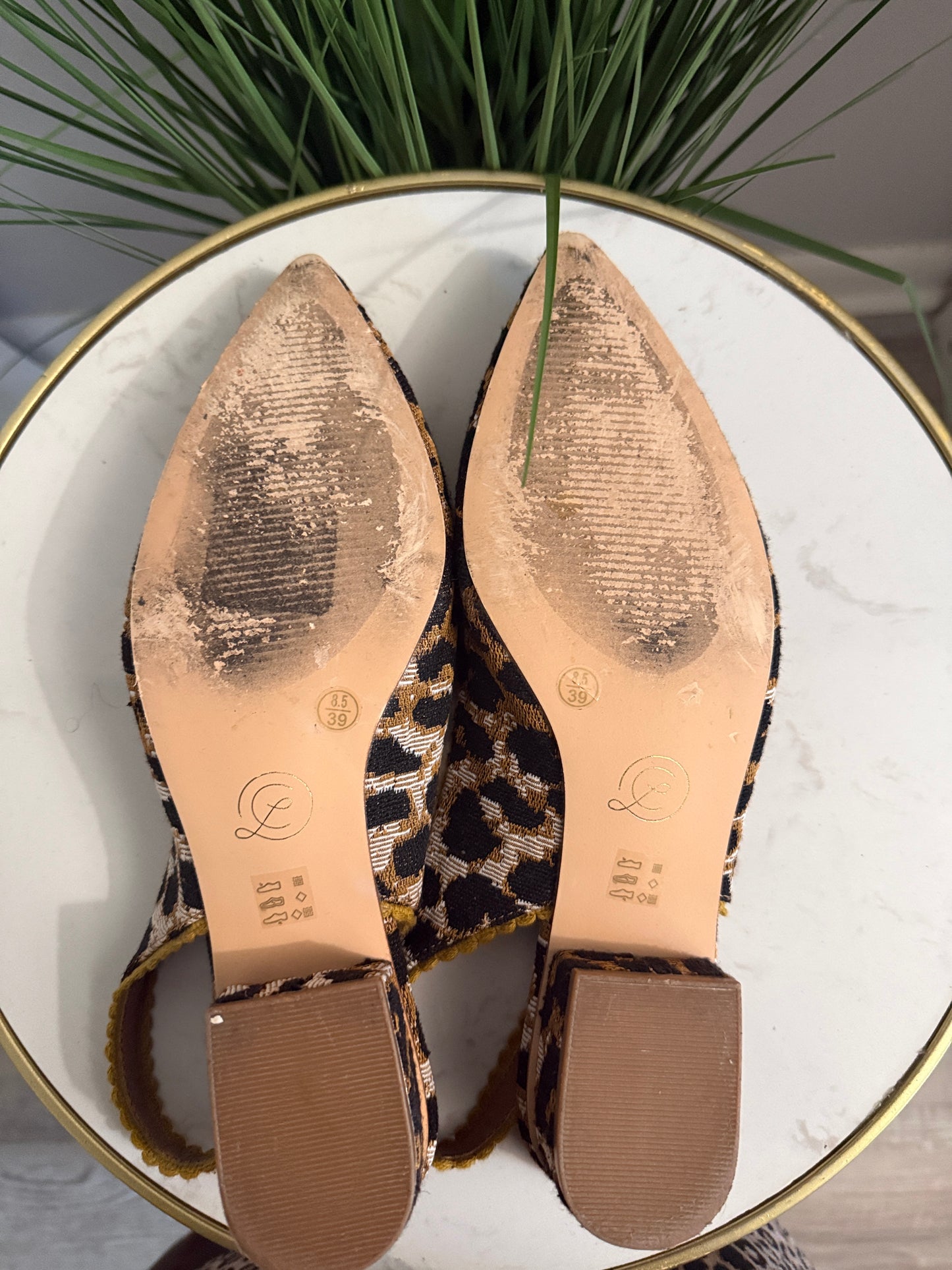 #265 Leopard Slingback