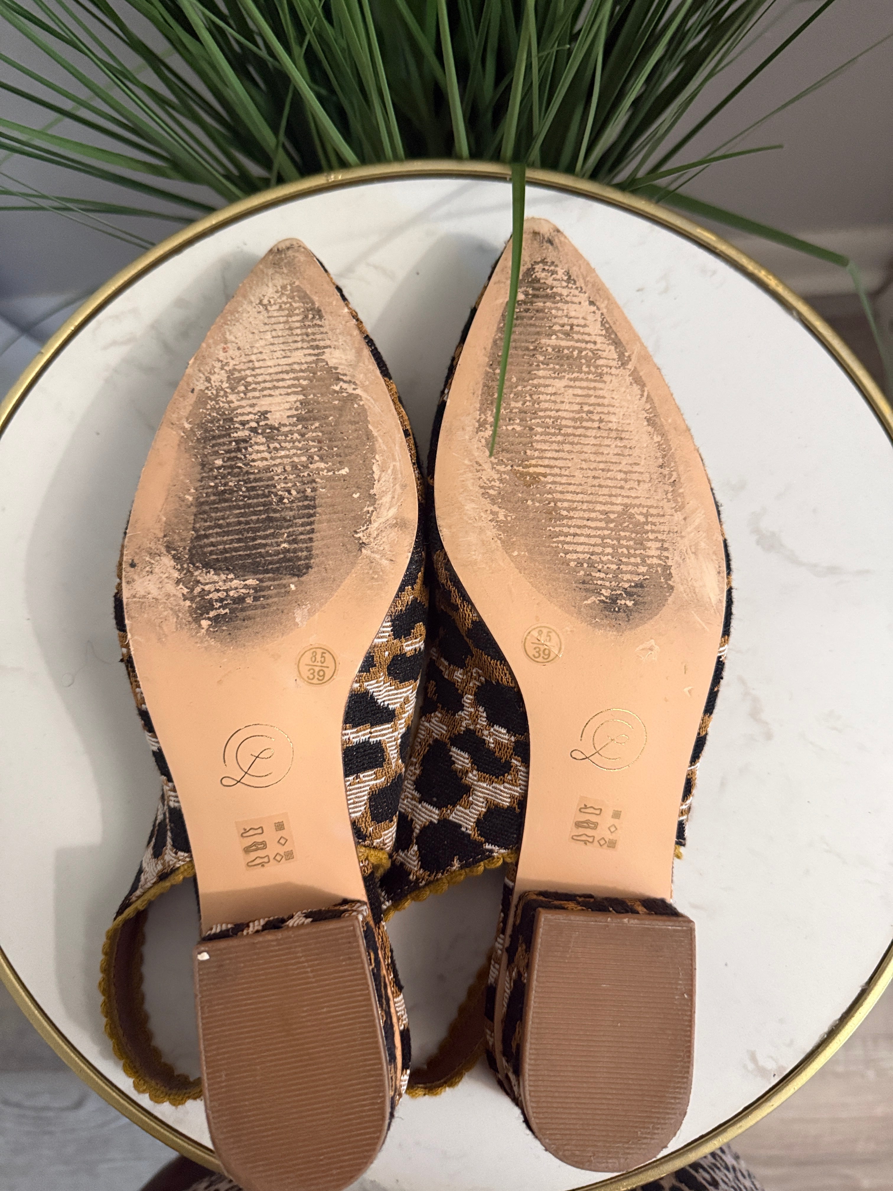#265 Leopard Slingback
