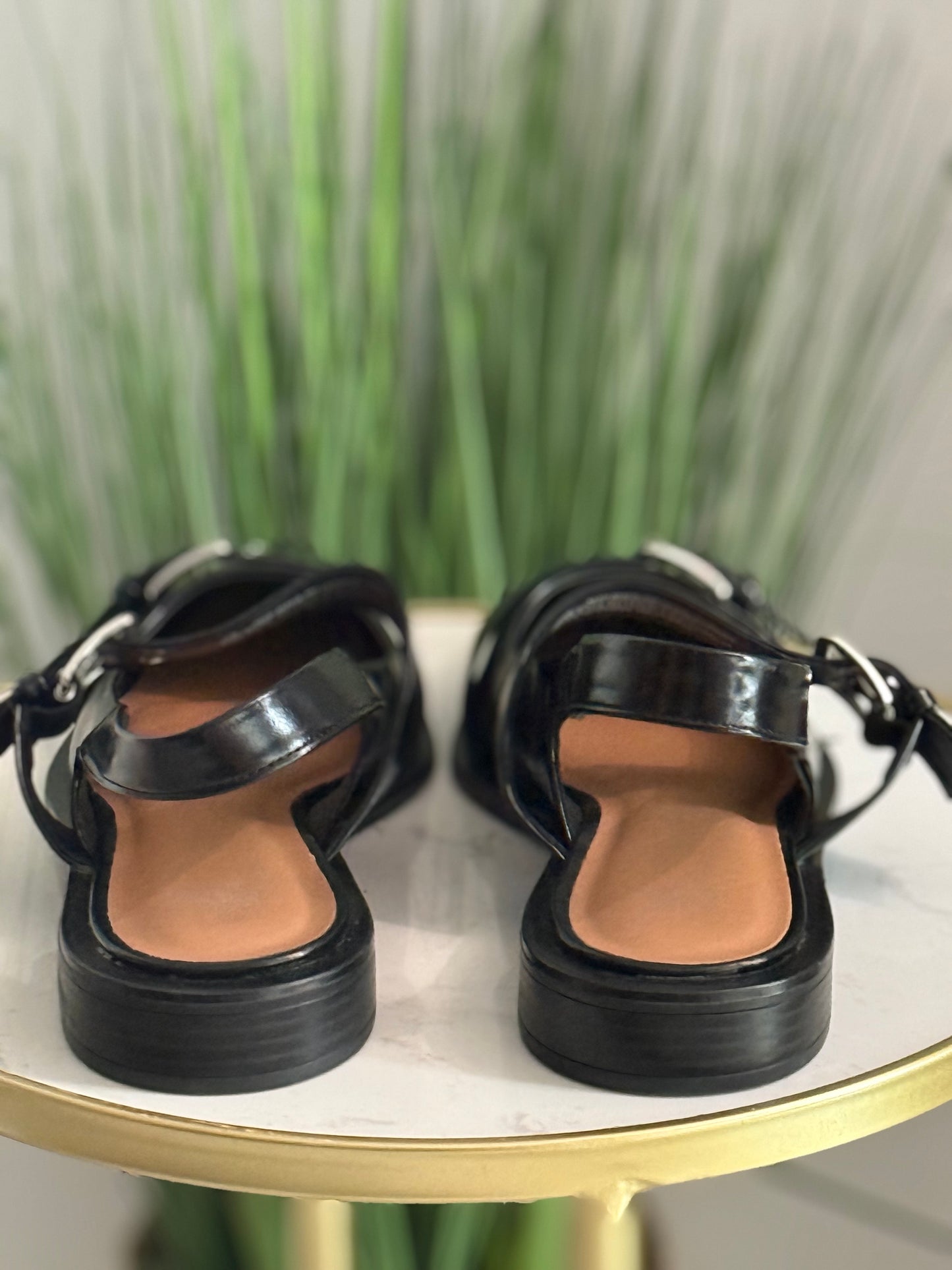 #246 Double Buckle Flats