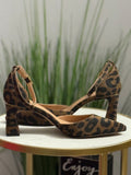 #230 Olive Leopard Heel