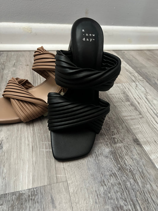 #14 Pleated Strap Heel