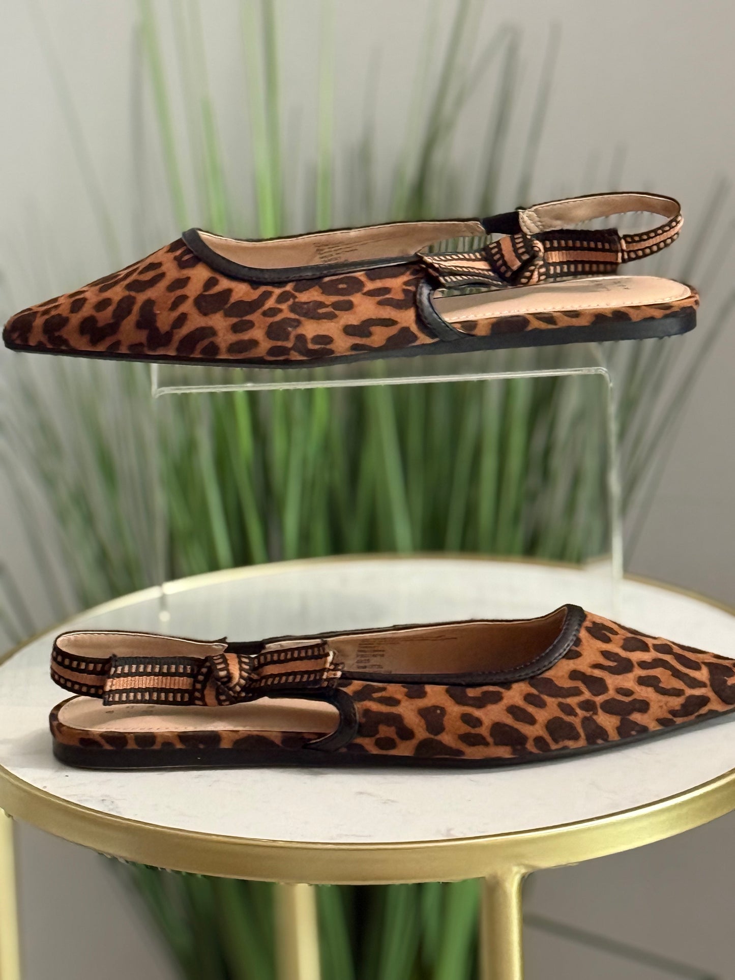 #249 Leopard Slingback Flat