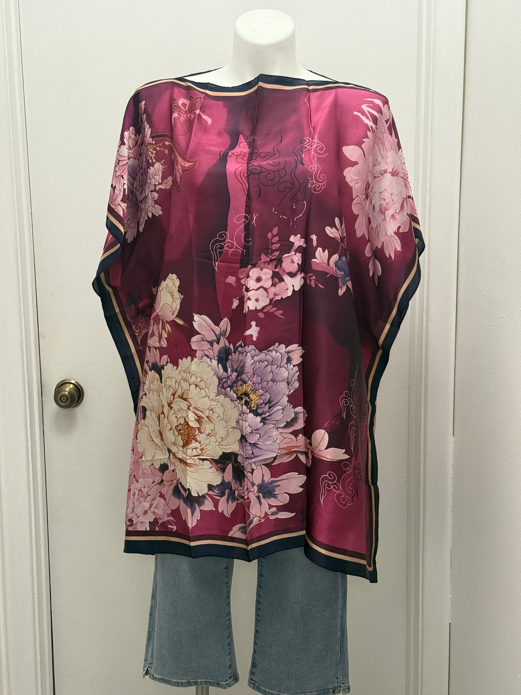 #13-2 Satin Kaftan Tunic Top/Dress