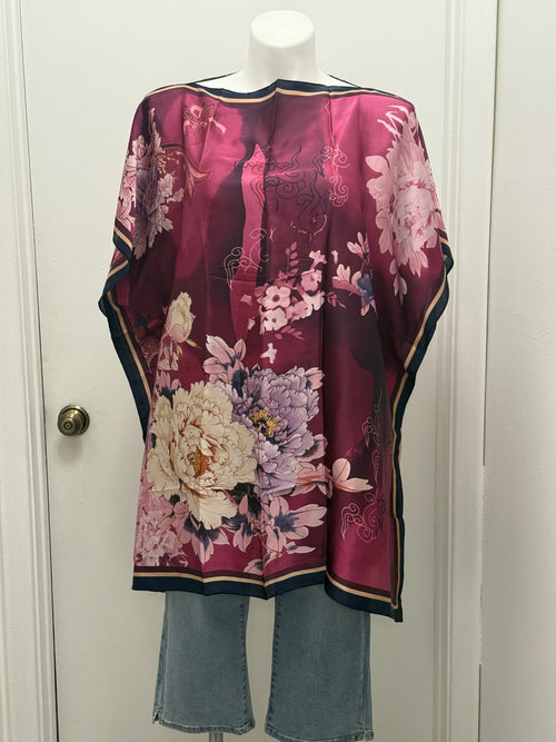 #13-2 Satin Kaftan Tunic Top/Dress