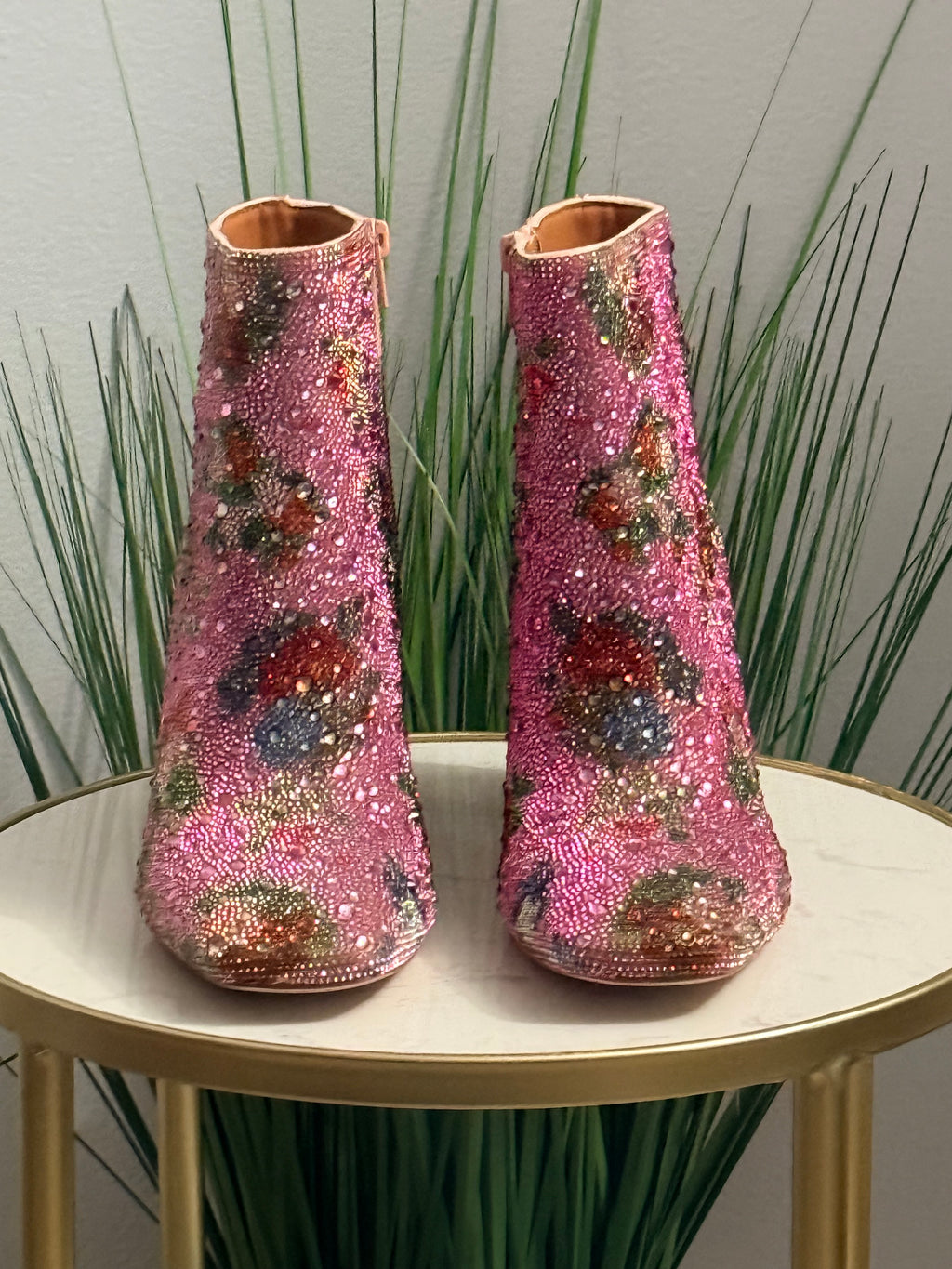 KETSBY Rhinestone Ankle Booties #230