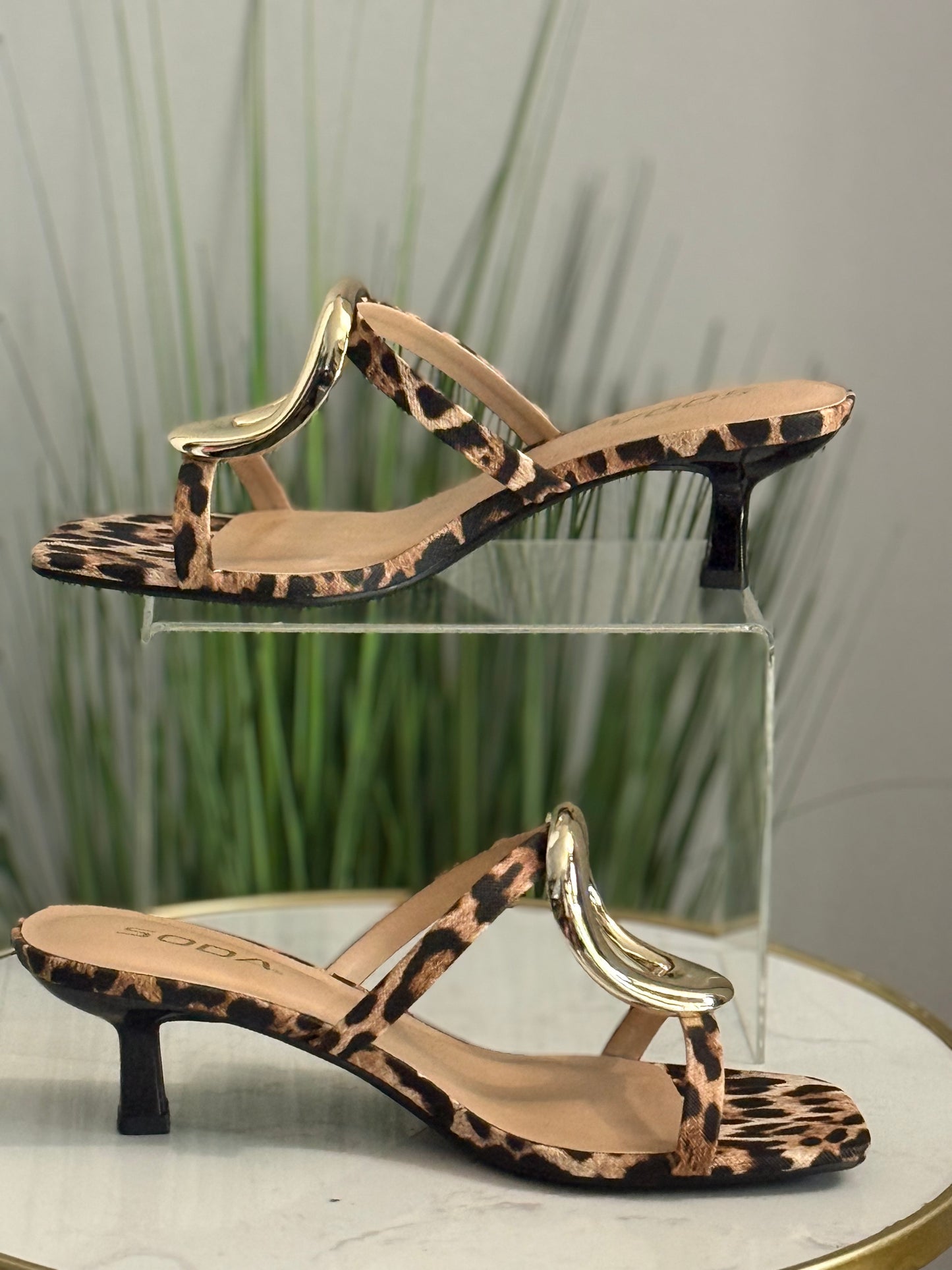 #251 Leopard Kitten Heel