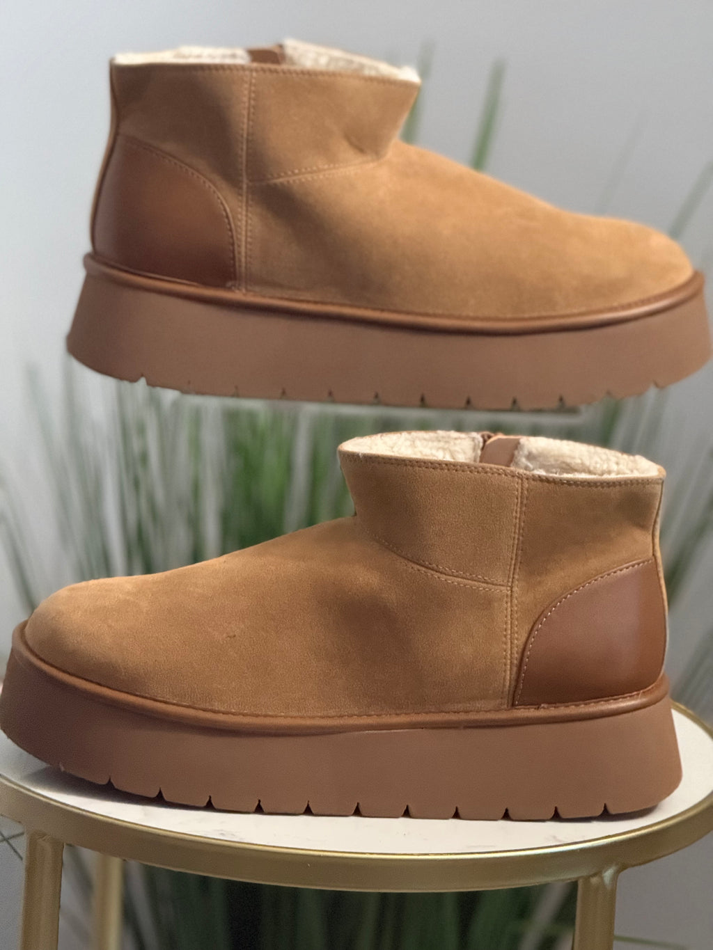 Cozy Faux Suede Ankle Boots