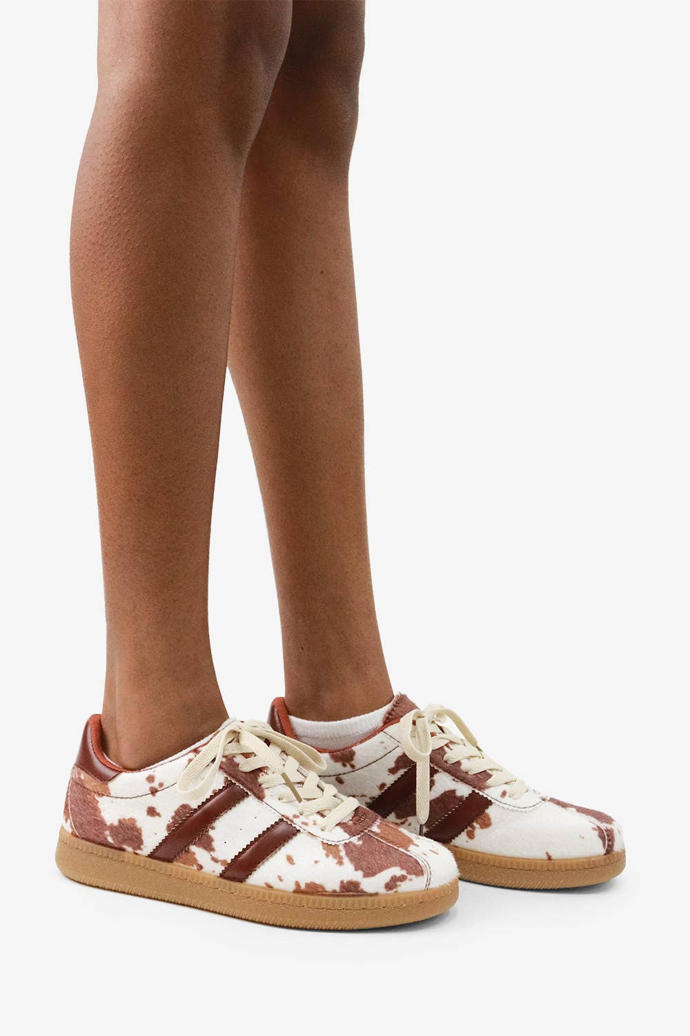 #236 Cow Print Sneakers